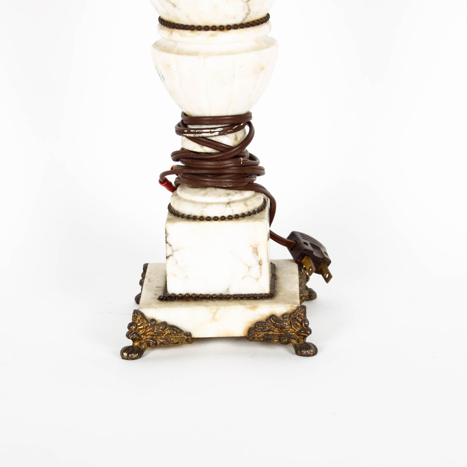 Marble and Brass Lamp