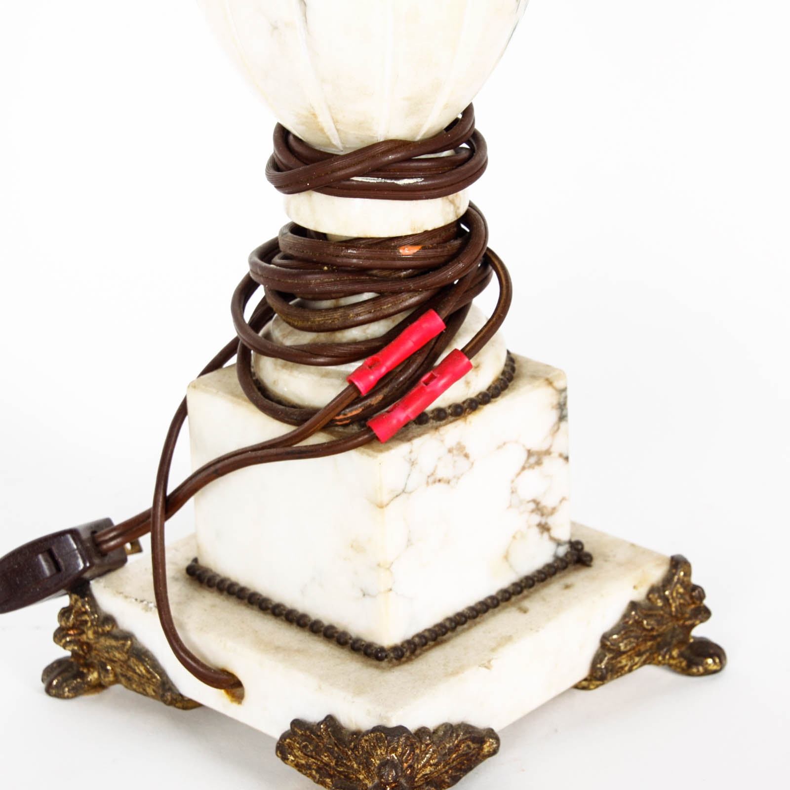 Marble and Brass Lamp