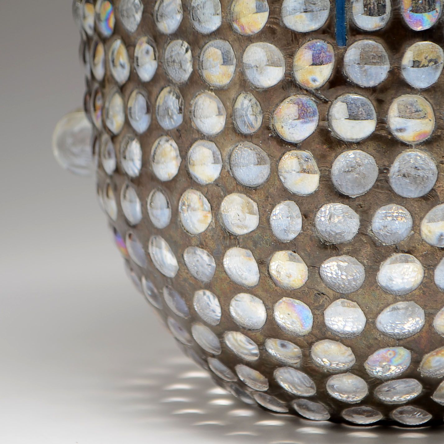 Tony Carretta Leaded Glass Vase "Ceremonial Vessel"