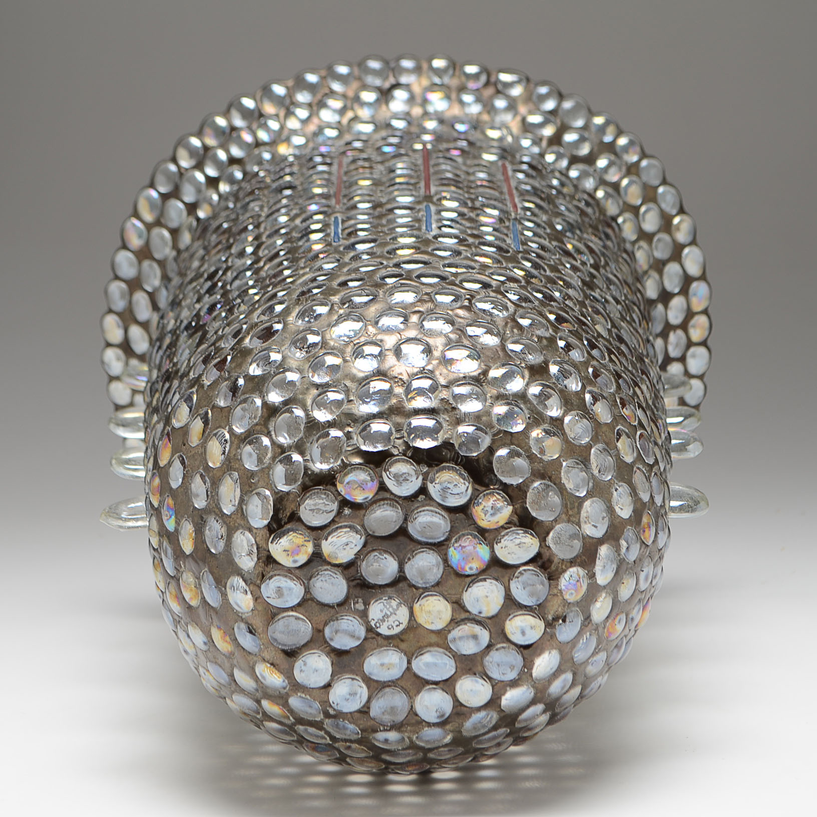 Tony Carretta Leaded Glass Vase "Ceremonial Vessel"