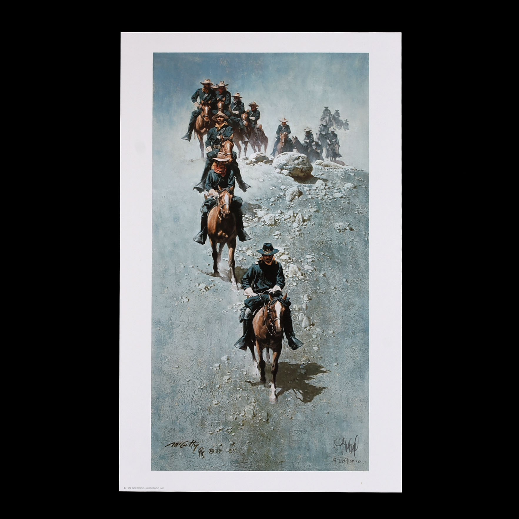 Frank McCarthy Signed LE Offset Lithograph "Single File"