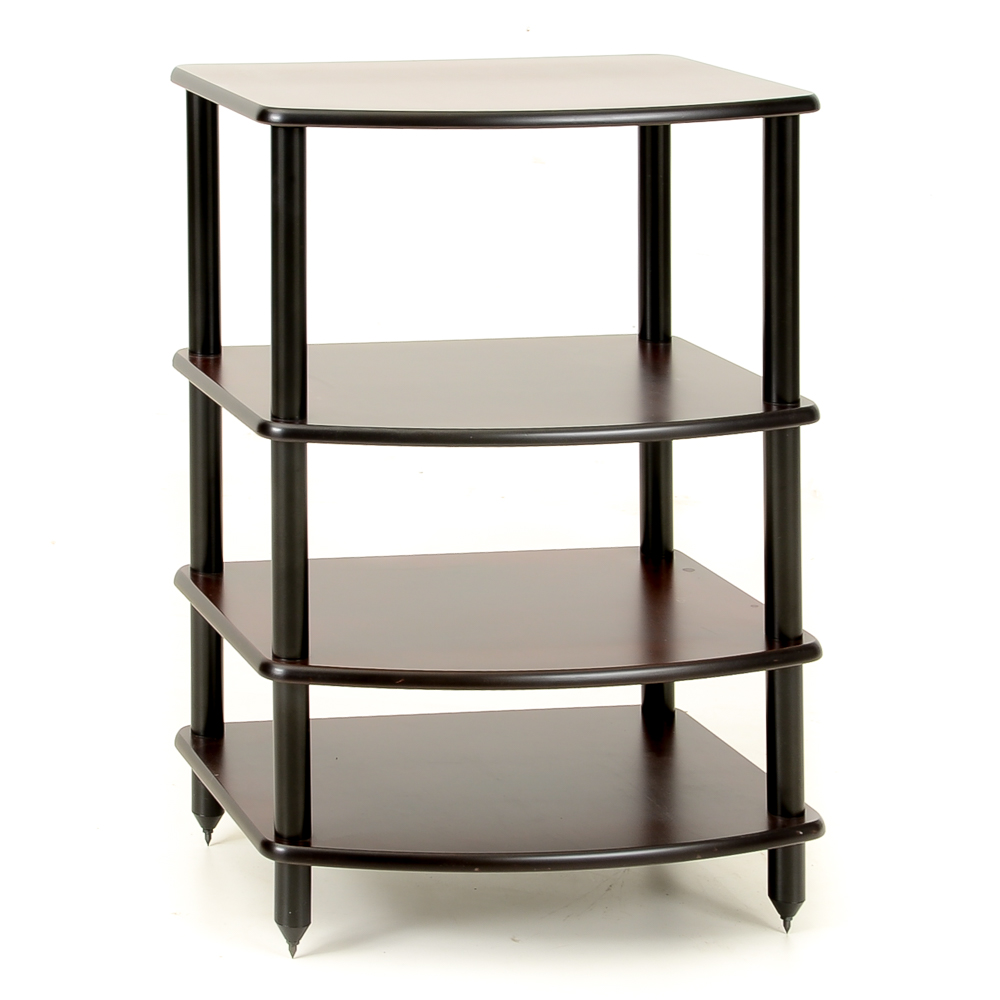 Red Mahogany Finished Shelf Stand