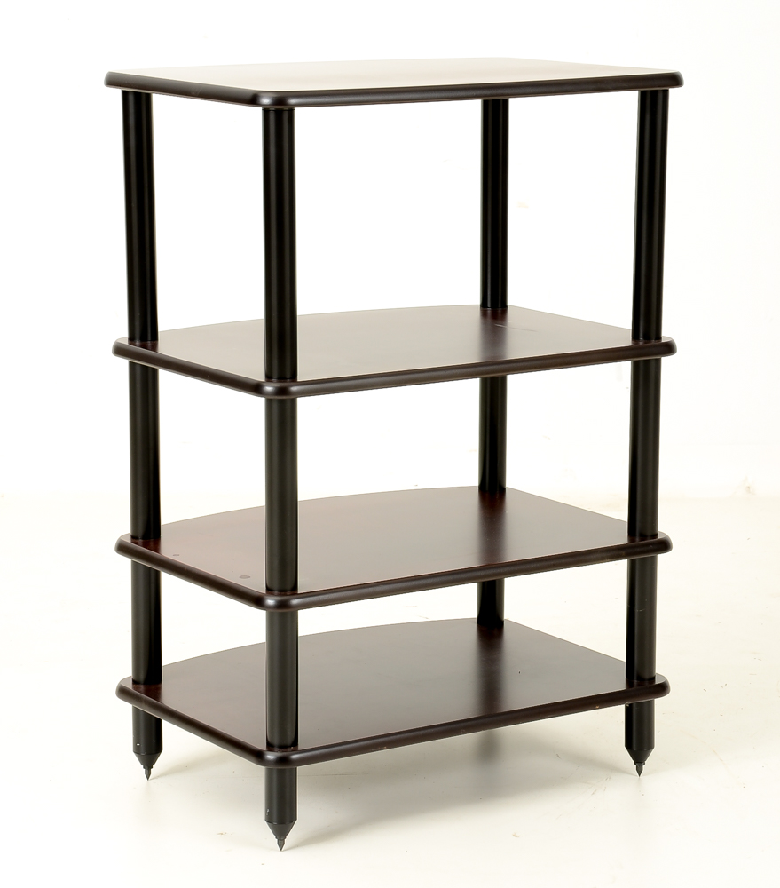 Red Mahogany Finished Shelf Stand