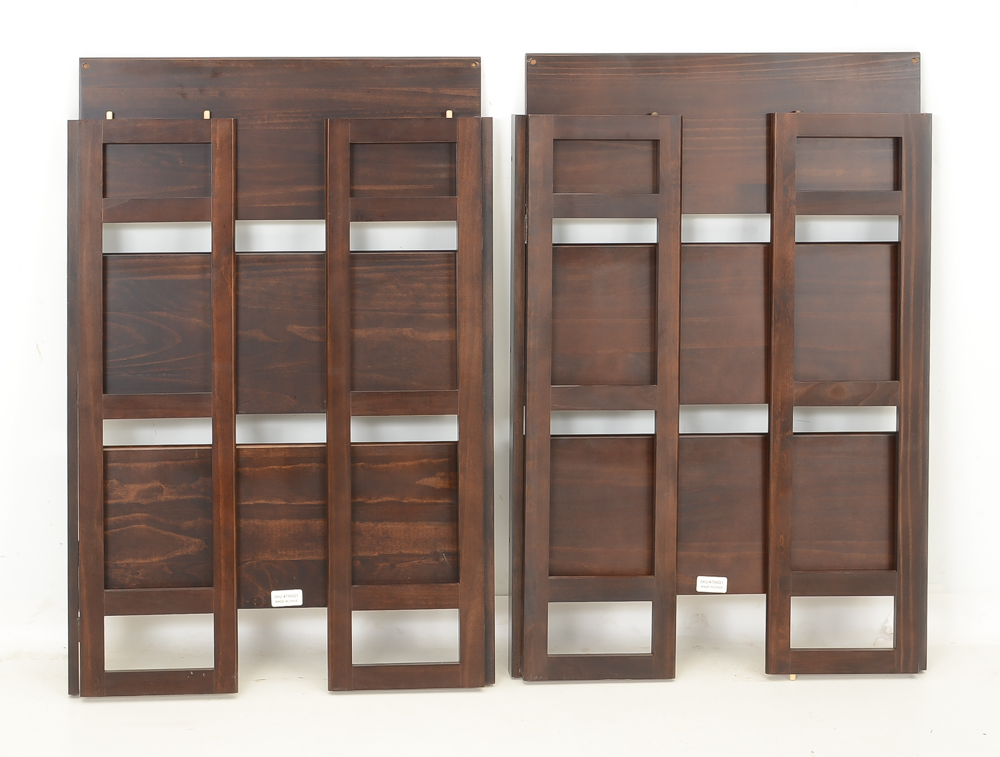 Stacking Folding Bookshelf with Storage Baskets