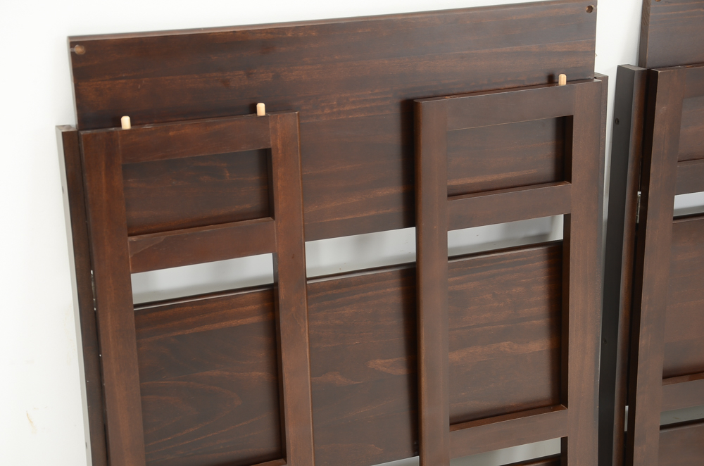 Stacking Folding Bookshelf with Storage Baskets