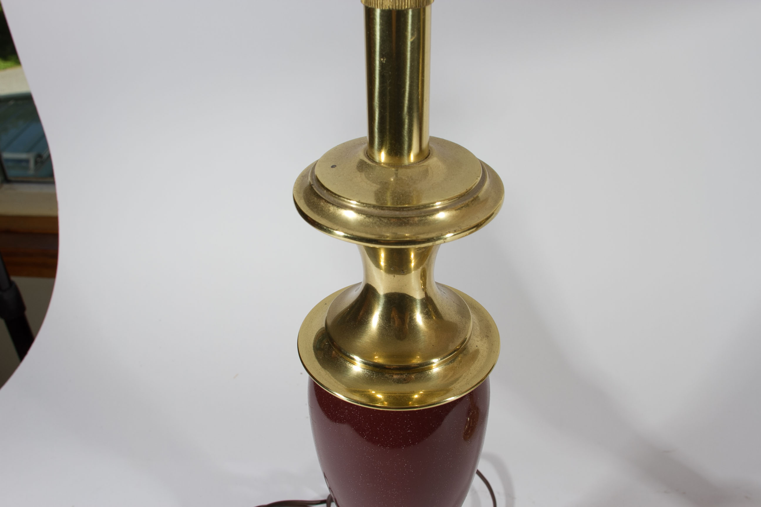 Stiffel Brass and Porcelain Lamps