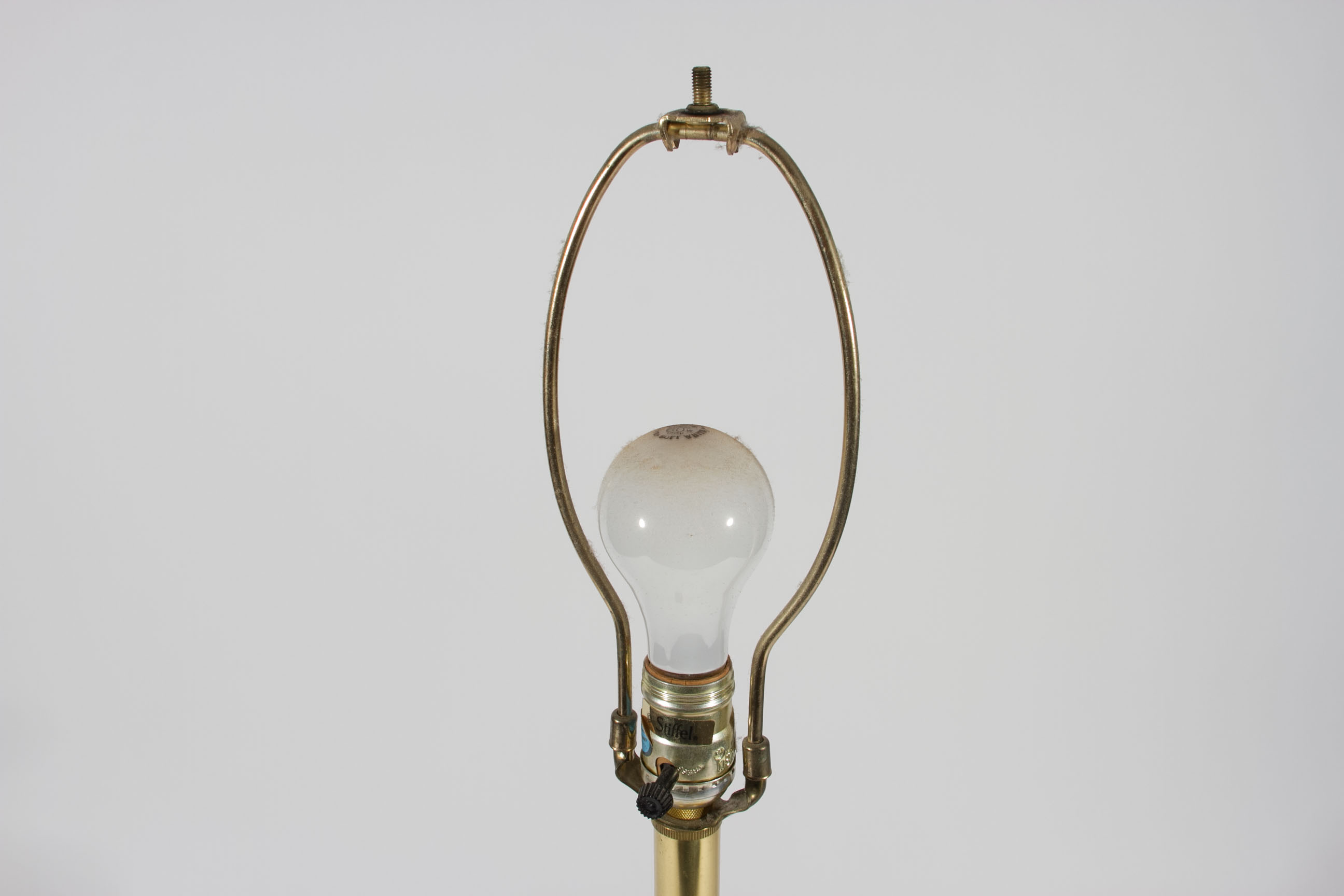 Stiffel Brass and Porcelain Lamps