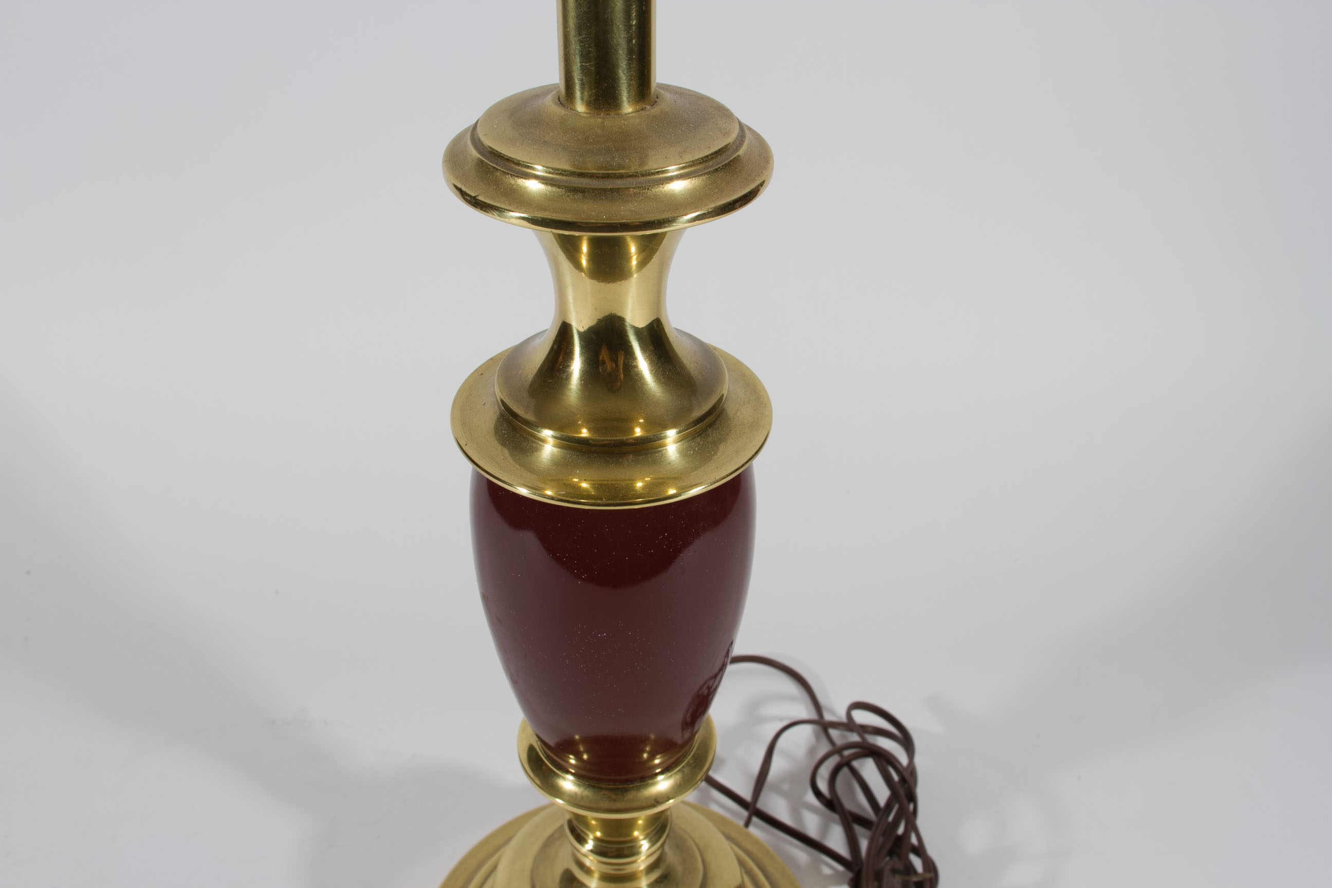 Stiffel Brass and Porcelain Lamps