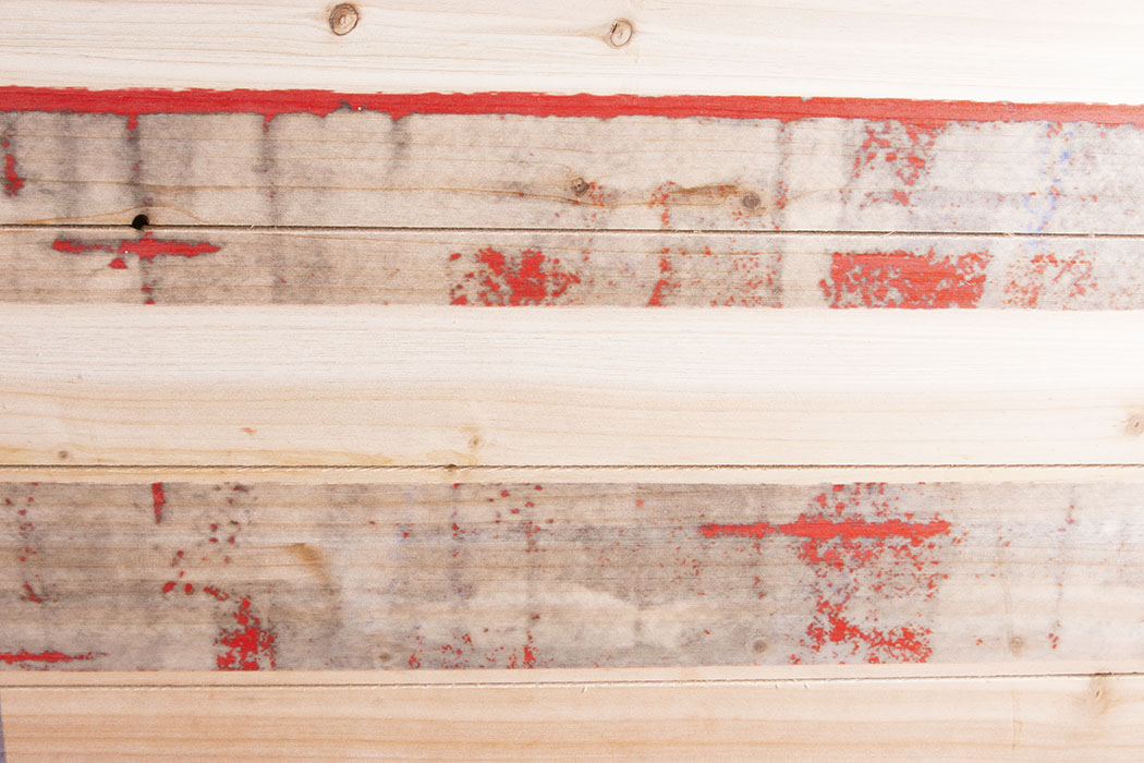 Large American Flag Print on Wood