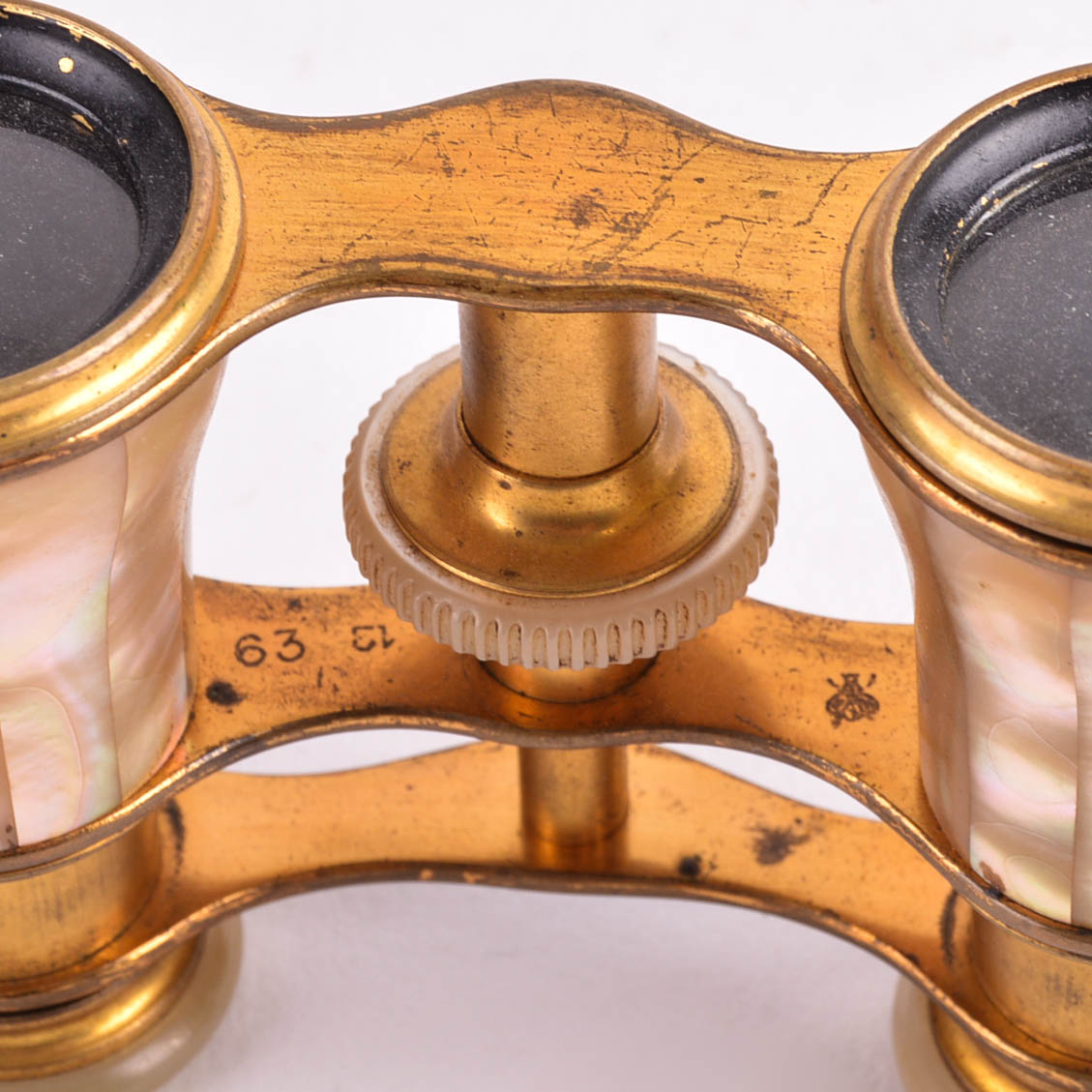 Antique Parisian Lemaire Fabt Mother of Pearl Opera Binoculars