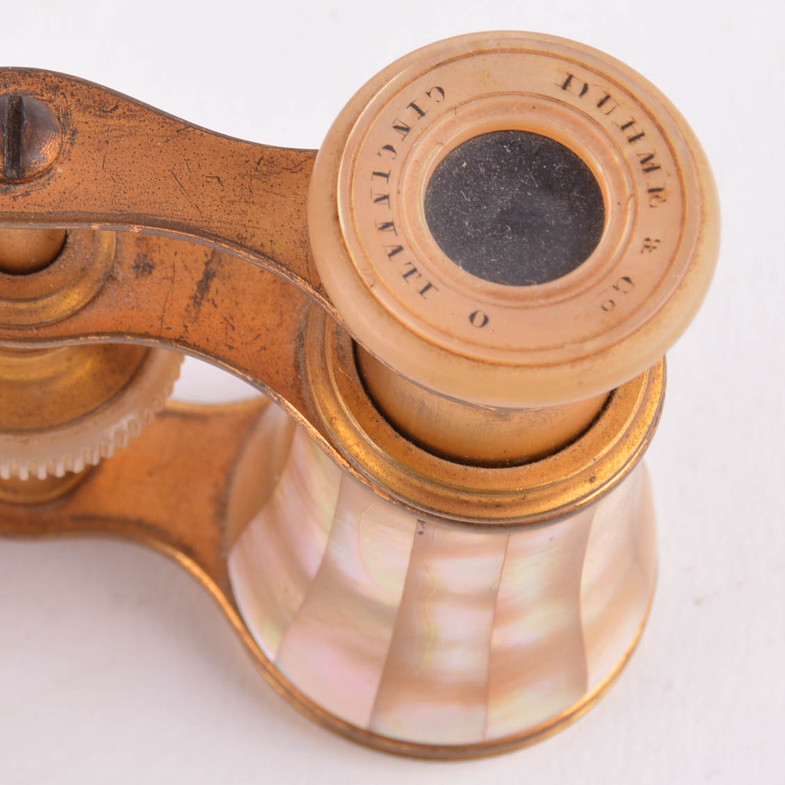 Antique Parisian Lemaire Fabt Mother of Pearl Opera Binoculars