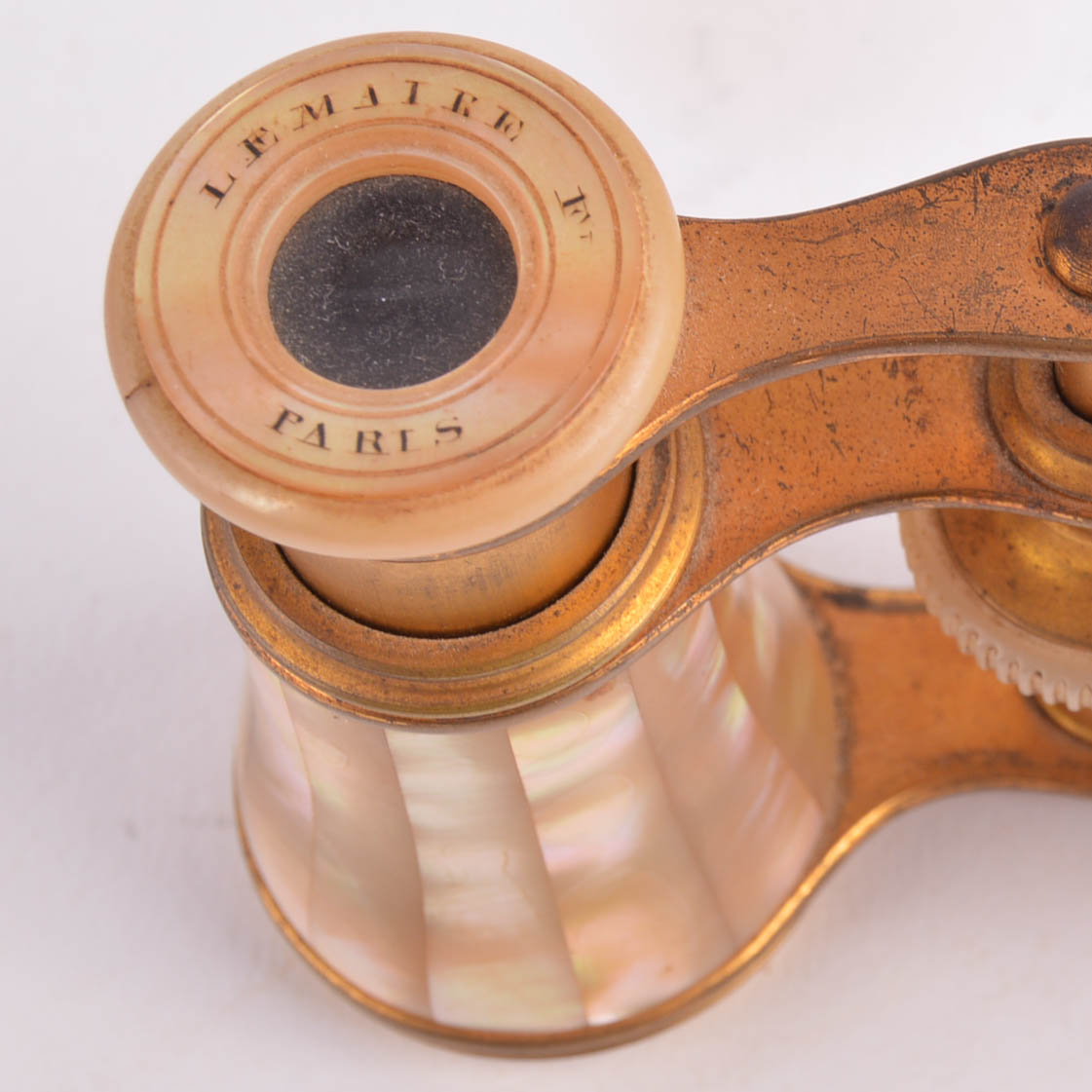 Antique Parisian Lemaire Fabt Mother of Pearl Opera Binoculars