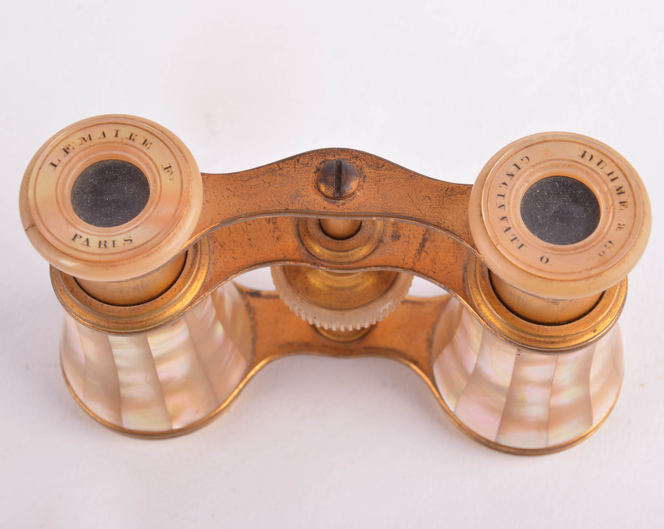 Antique Parisian Lemaire Fabt Mother of Pearl Opera Binoculars