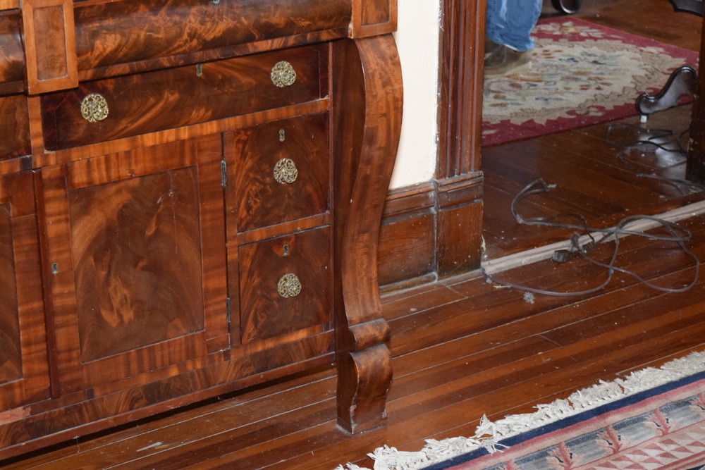 American Classical Sideboard with Mahogany Veneer, c. 1850-60