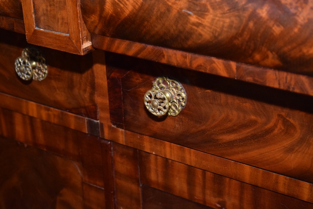 American Classical Sideboard with Mahogany Veneer, c. 1850-60