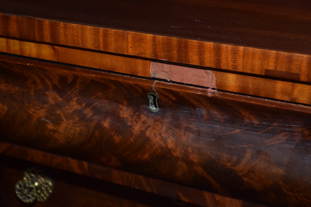 American Classical Sideboard with Mahogany Veneer, c. 1850-60