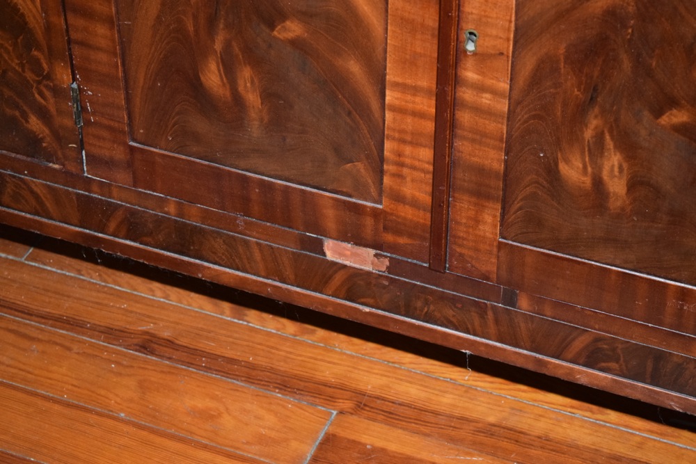 American Classical Sideboard with Mahogany Veneer, c. 1850-60