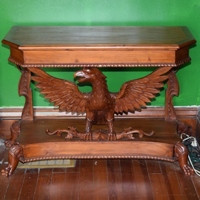 American Federal Style Pier Table with Spread Eagle Support American Federal Style Pier Table with Spread Eagle Support