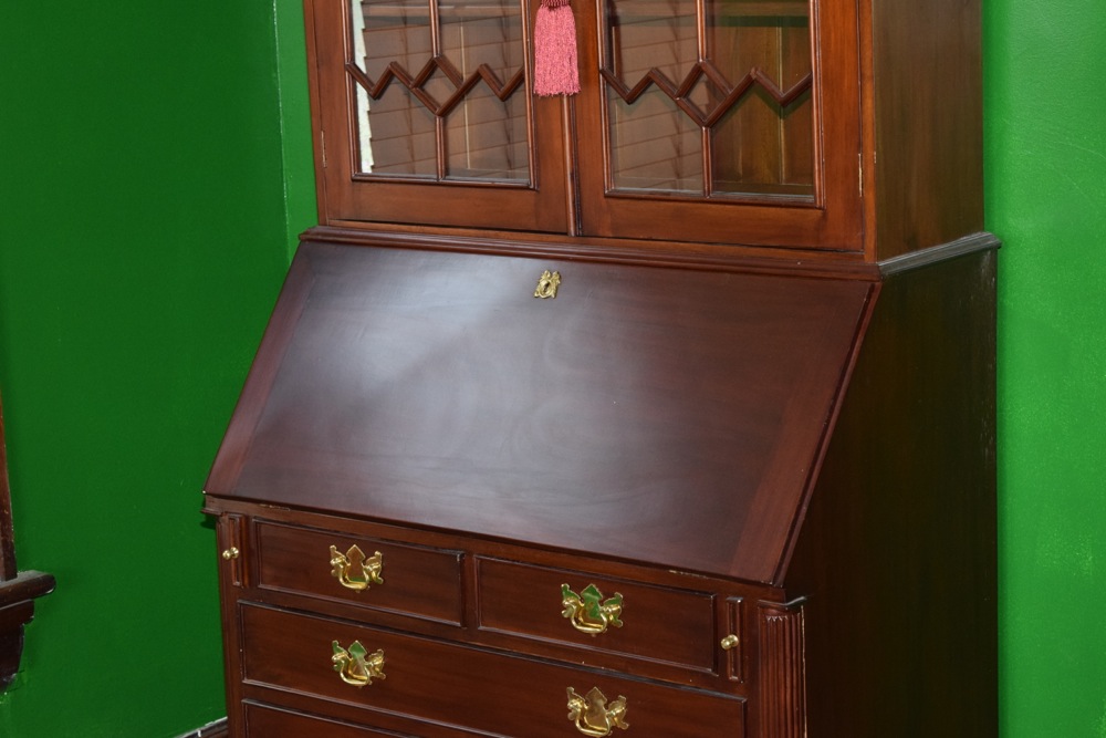 Federal Style Solid Mahogany Secretary