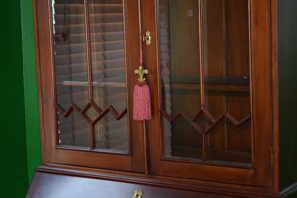 Federal Style Solid Mahogany Secretary