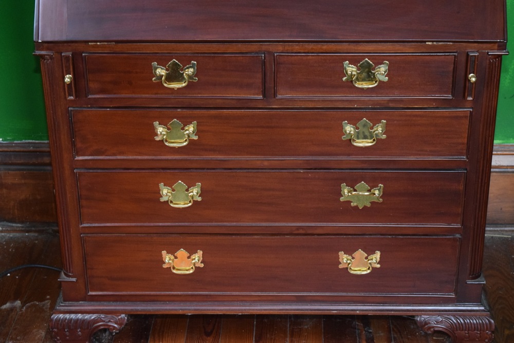 Federal Style Solid Mahogany Secretary