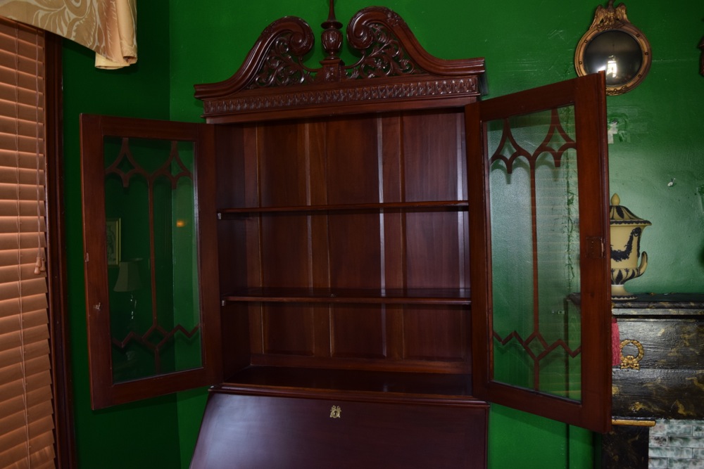 Federal Style Solid Mahogany Secretary
