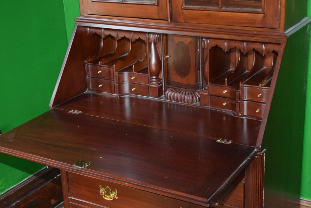 Federal Style Solid Mahogany Secretary