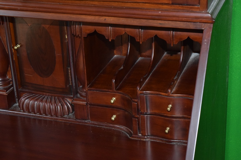 Federal Style Solid Mahogany Secretary