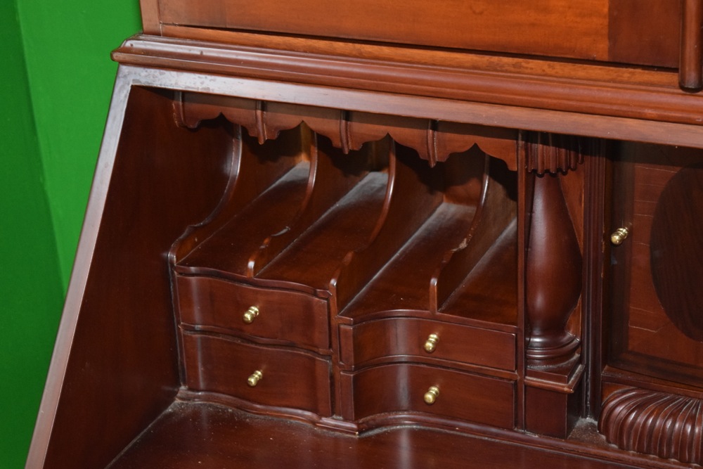 Federal Style Solid Mahogany Secretary