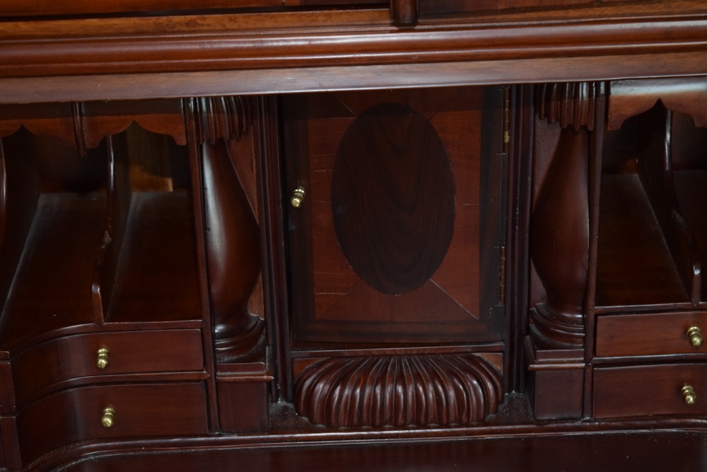 Federal Style Solid Mahogany Secretary