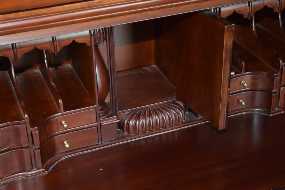 Federal Style Solid Mahogany Secretary