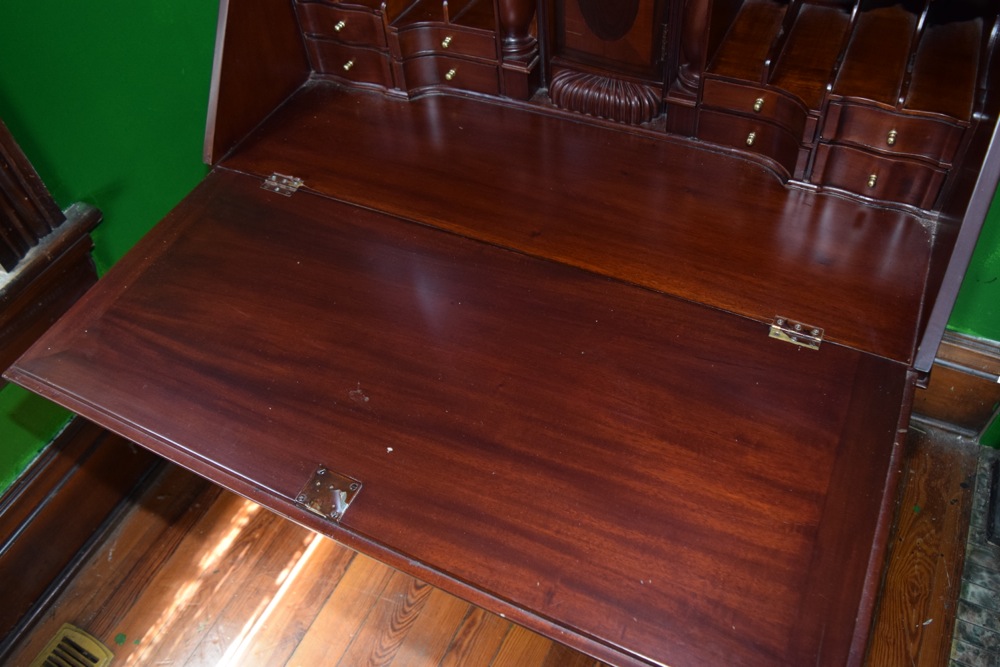 Federal Style Solid Mahogany Secretary