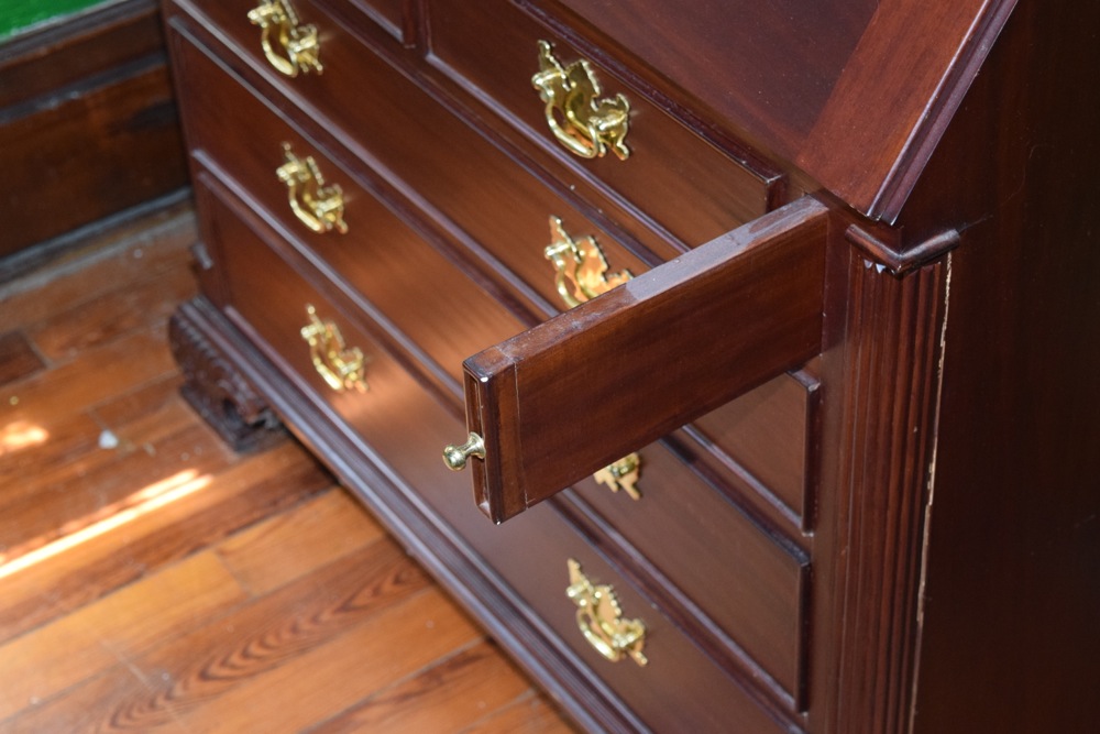 Federal Style Solid Mahogany Secretary