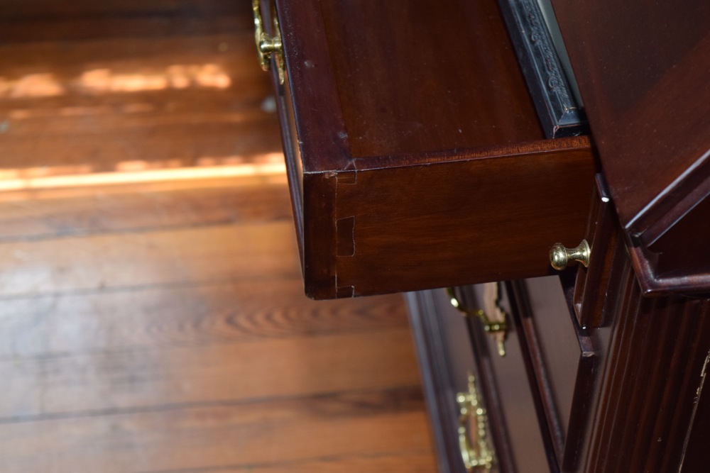 Federal Style Solid Mahogany Secretary