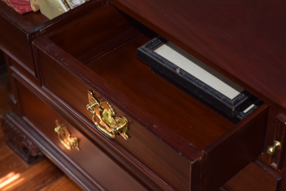 Federal Style Solid Mahogany Secretary