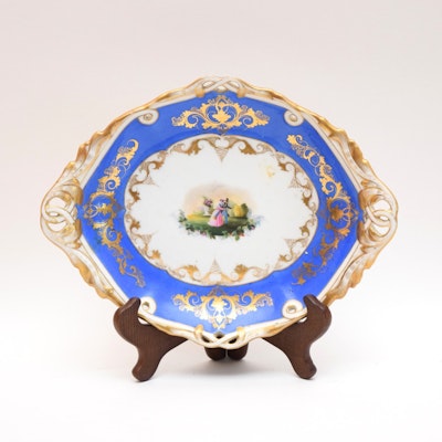 French Old Paris Platter in the Sevres Style, Second Empire c. 1865-70 French Old Paris Platter in the Sevres Style, Second Empire c. 1865-70