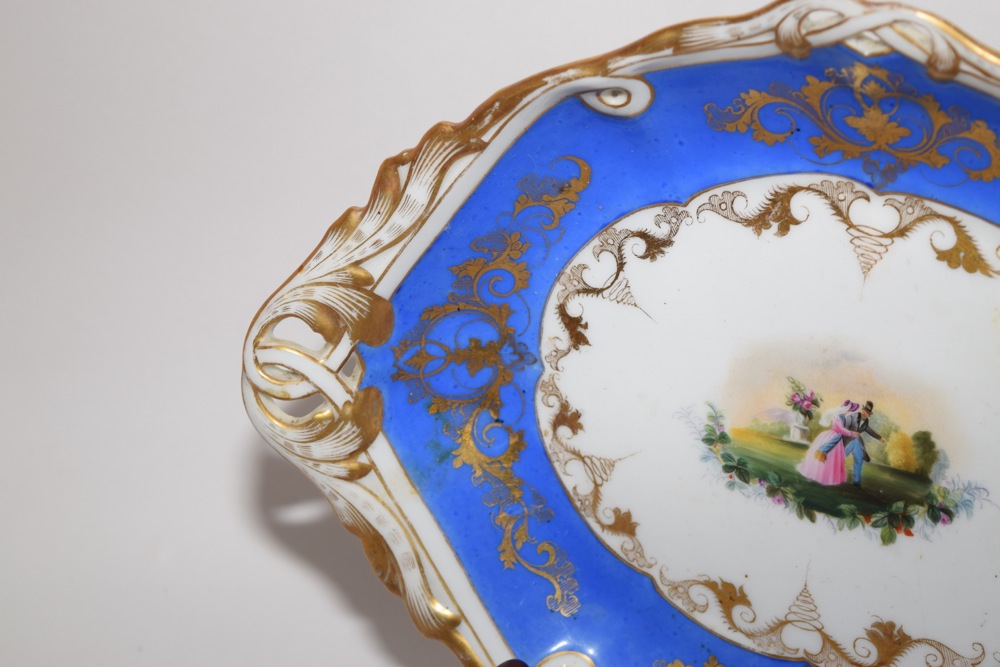 French Old Paris Platter in the Sevres Style, Second Empire c. 1865-70