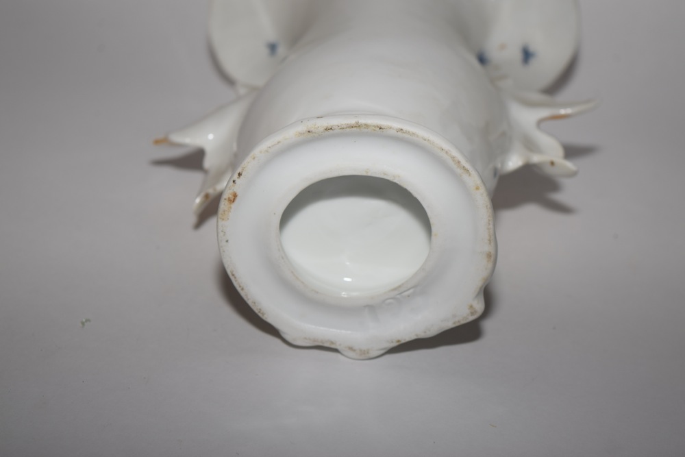 Pair of French Old Paris Flare Vases c. 1850