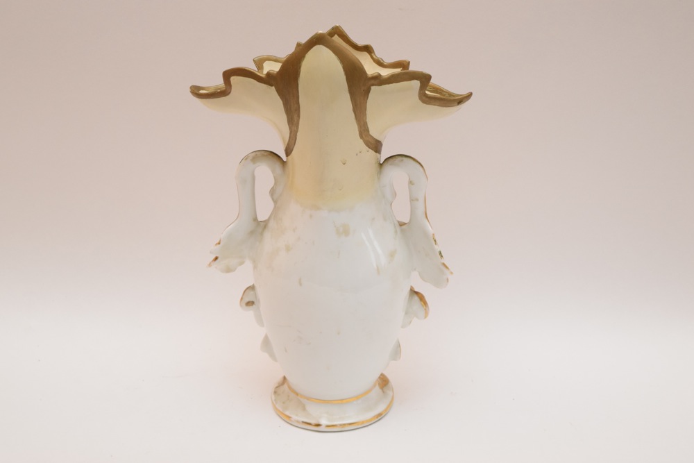 French Old Paris Flare Vase, Second Empire c. 1865-70