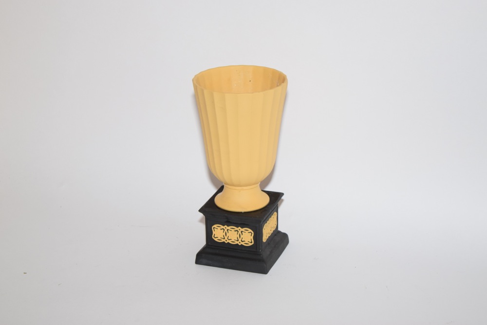 Rare Wedgwood Yellow Jasperware Vase, c. 1935
