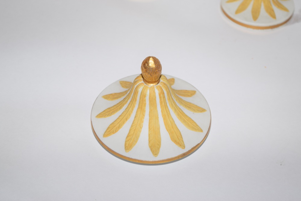 Wedgwood Style Jasperware Covered Urns ca. 1965