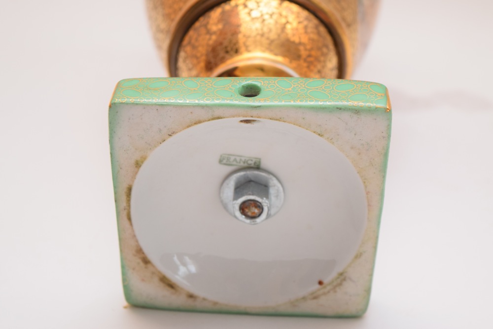 French Old Paris Style Campana Form Vase, c. 1930