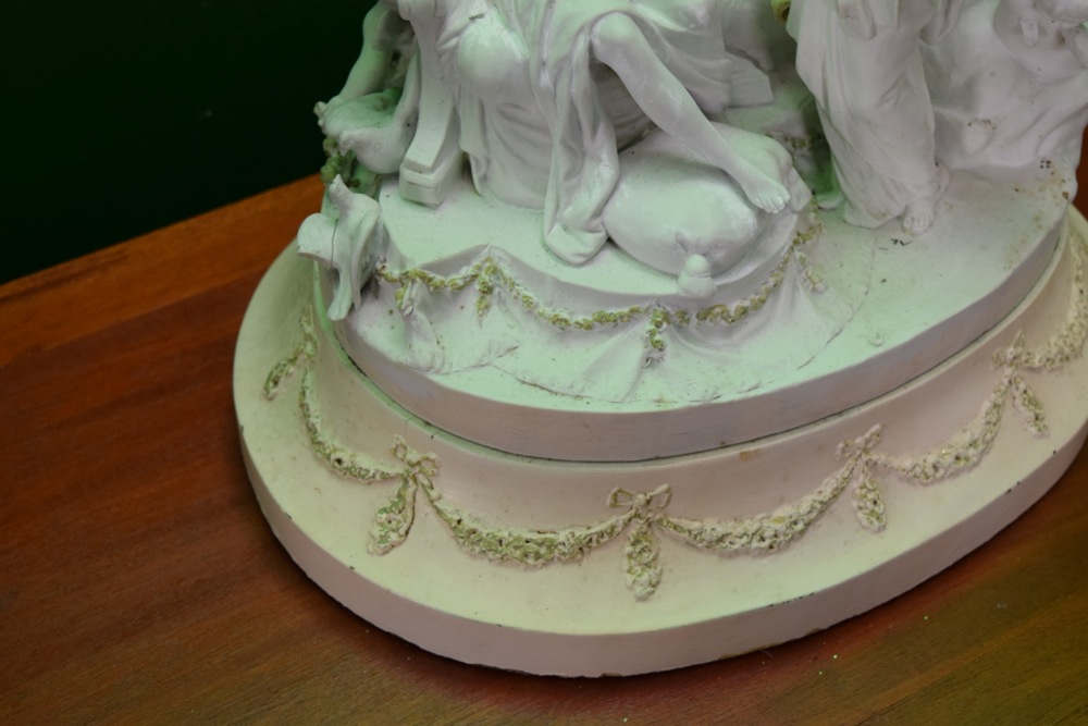 French Bisque of Venus and Three Graces Presenting Gifts, c. 1890