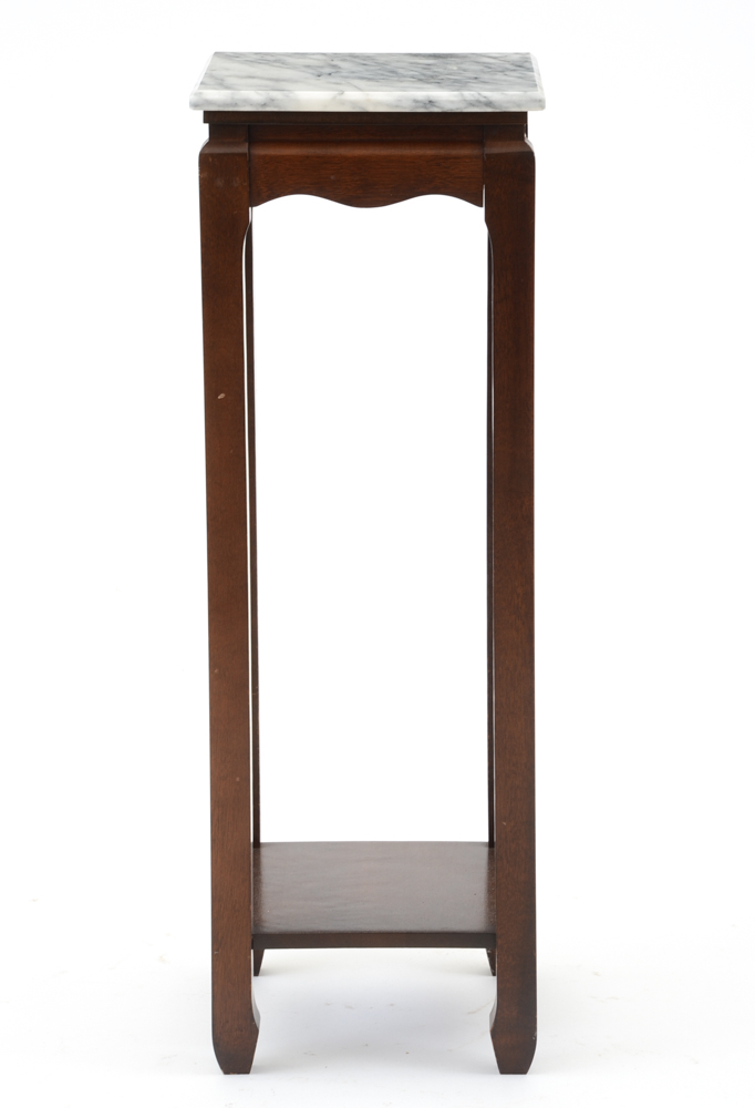 Pair of Quartz-Top Display Stands