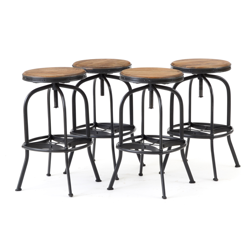 Ballard Designs "Allen" Backless Swivel Bar/Counter Stools