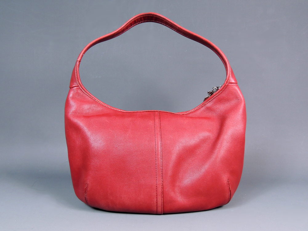 Coach Ergo Small Zip Hobo Bag in Red Leather