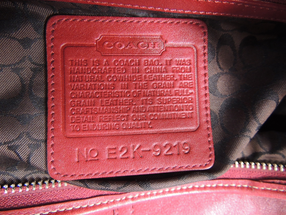 Coach Ergo Small Zip Hobo Bag in Red Leather