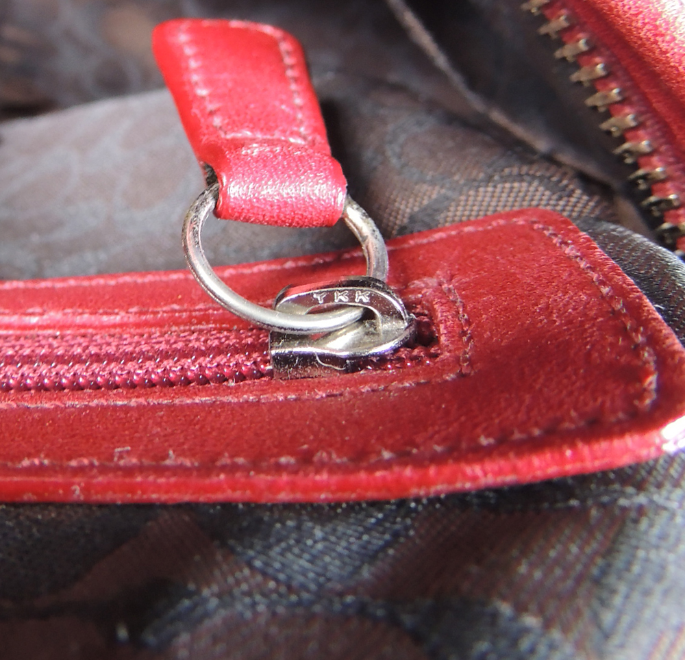 Coach Ergo Small Zip Hobo Bag in Red Leather