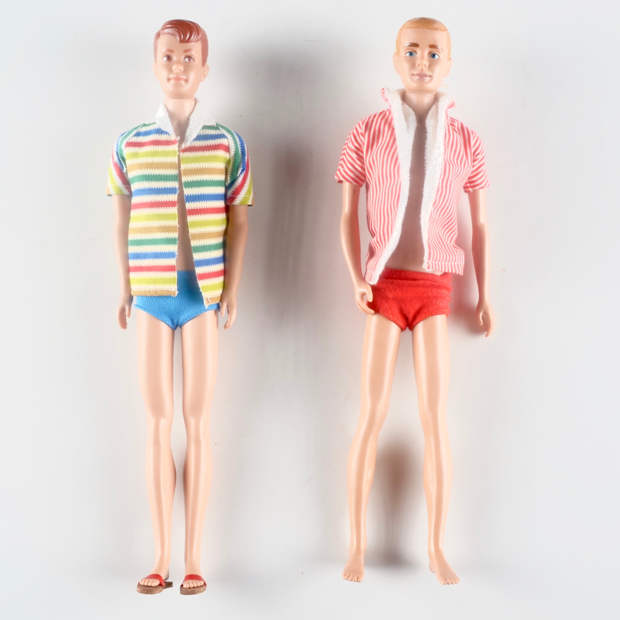 Vintage "Ken" and "Allan" Barbie Mattel Dolls with Accessories