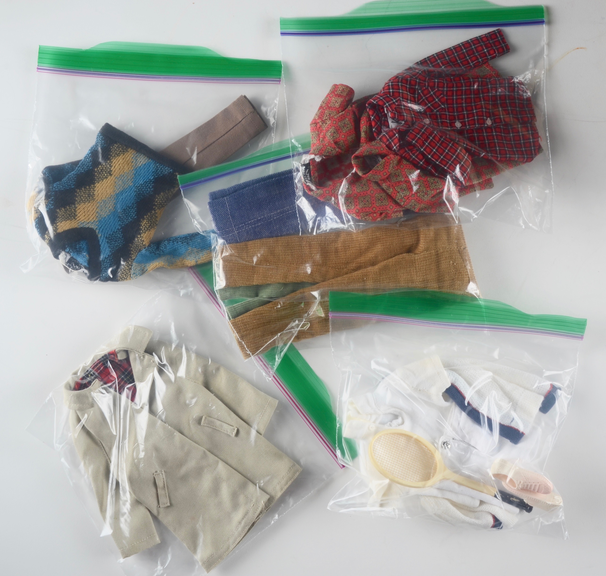 Vintage "Ken" and "Allan" Barbie Mattel Dolls with Accessories